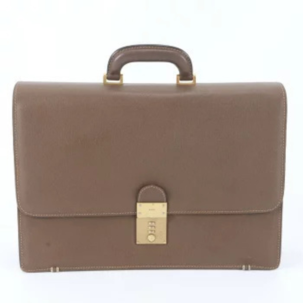 Gucci leather business bag Briefcase brown